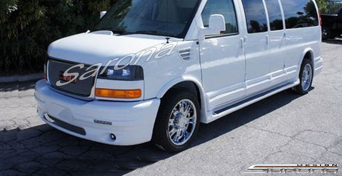 Custom Chevy Express Van  Short Wheel Base Side Skirts (2003 - 2024) - $2490.00 (Part #CH-031-SS)